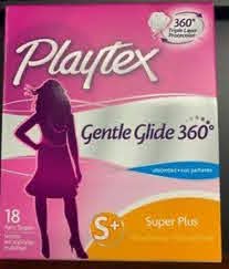 PLAYTEX GENTLE GLIDE SUPER PLUS UNSCENTED TAMPONS 18'S