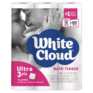 White Cloud  Bath Tissue 12pk
