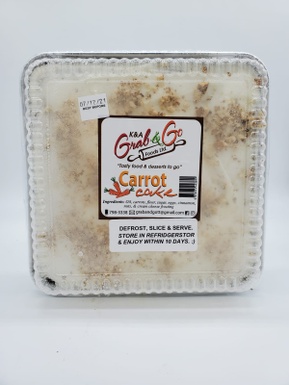 K&A Grab & Go CARROT CAKE 8"