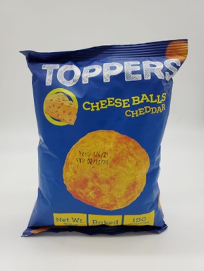 TOPPERS CHEESE BALLS - CHEDDAR 35G