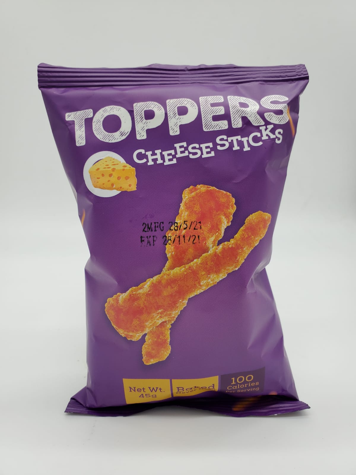 TOPPERS CHEESE STICKS 45G