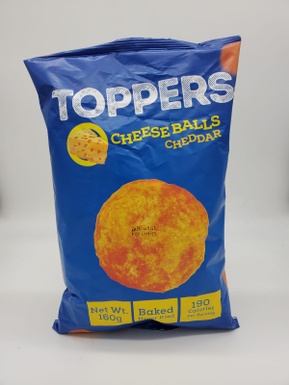 TOPPERS CHEESEBALLS -CHEDDER 160G