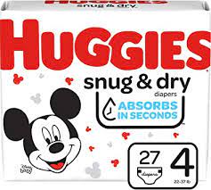 HUGGIES SNUG & DRY JUMBO STEP 4 (XL) 27CT