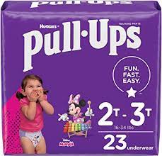 [010098] HUGGIES PULL UPS GIRLS 2T-3T 23CT