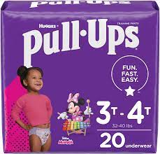 HUGGIES PULL UPS GIRLS 3T-4T 20CT