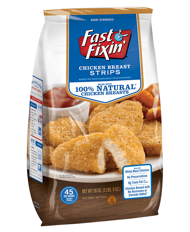 FASTFIXIN CHICKEN BREAST STRIPS (FULLY COOKED) 24OZ