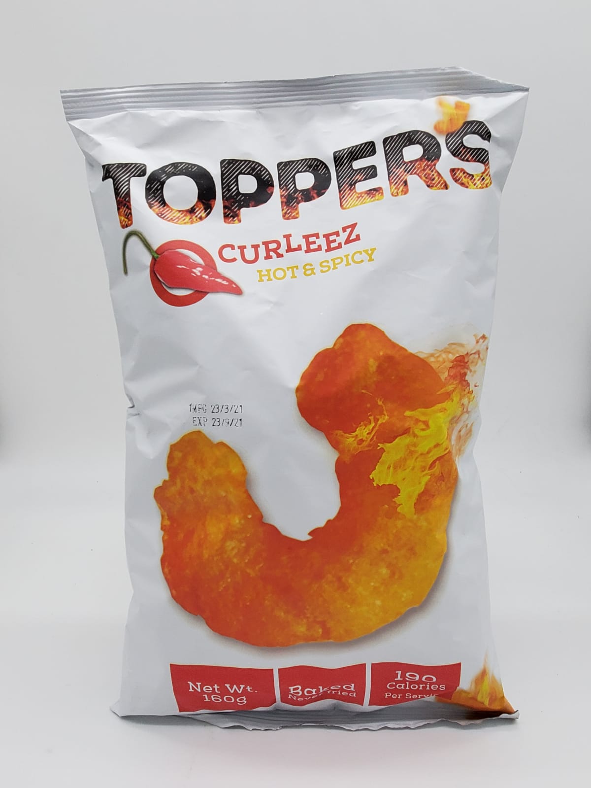 TOPPERS CURLEEZ (HOT & SPICY) 125G