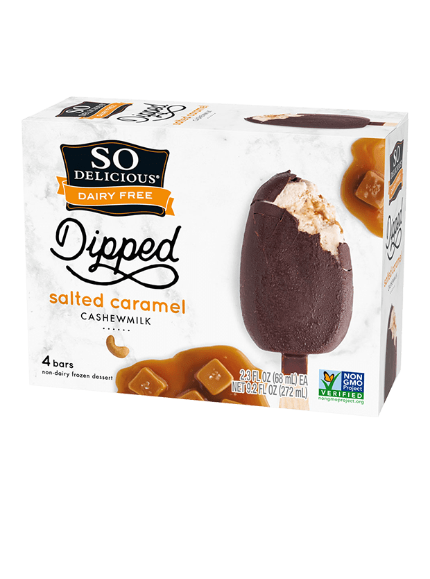 SO DELICIOUS SALTED CARAMEL DIPPED BARS 4CT