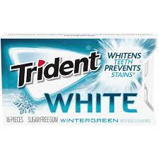 [10654] Trident WHITE WINTERGREEN 16pc