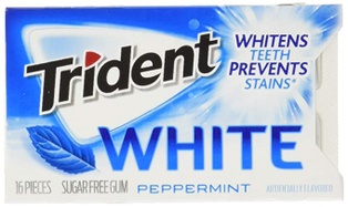 Trident WHITE P/MINT 16pc
