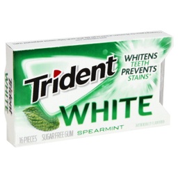 [10657] Trident WHITE S/MINT 16pc
