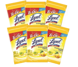 [11559] LYSOL DISINFECT WIPES TO GO (15 WIPES)73G
