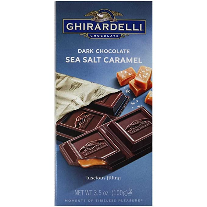 GHIRARDELLI DARK CHOCOLATE SEA SALT CARAMEL 151g