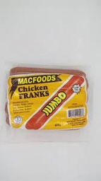 [12118] Macfoods Chicken Jumbo Franks 400g