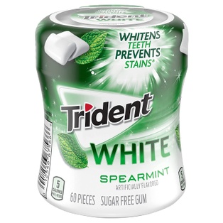 TRIDENT WHITE - SPEARMINT (60 PCS)