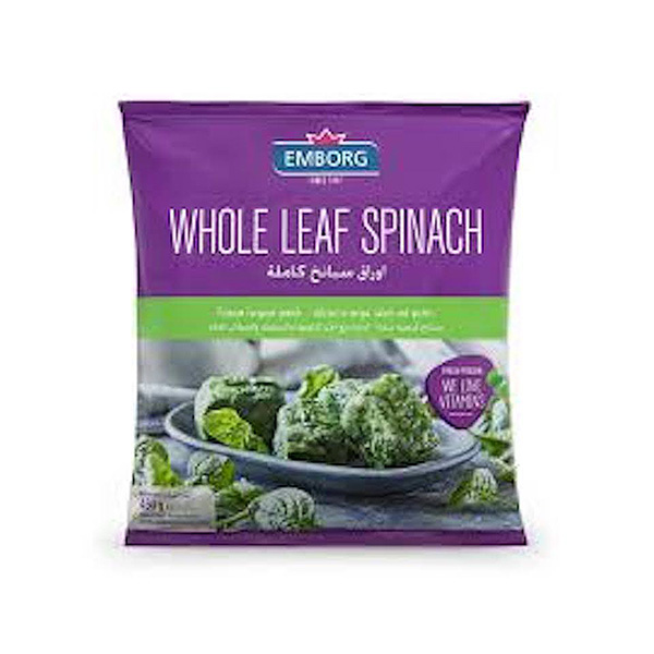 Emborg Whole Leaf Spinach 450g