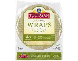 Toufayan Wrap Garlic Pesto 10oz