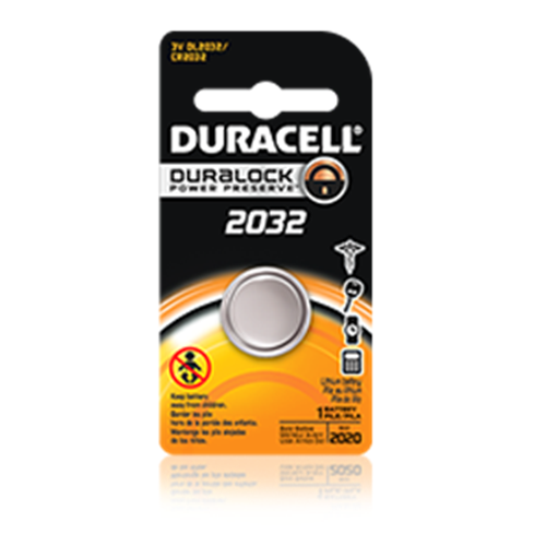 Duracell 3V Lithium 2032 Coin Battery 2pk