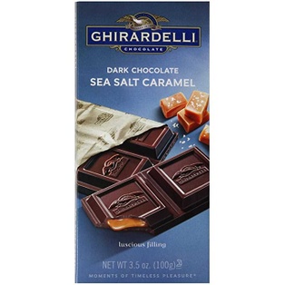GHIRARDELLI DARK CHOCOLATE SEA SALT CARAMEL