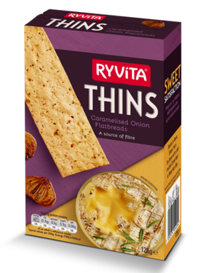 Ryvita Thins Caramelised Onion Flat Bread 125g