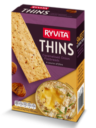 [00163] Ryvita Thins Caramelised Onion Flat Bread 125g
