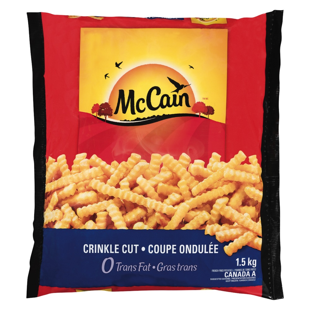 McCAIN CRINKLE CUT FRIES 1kg