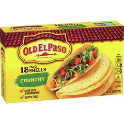 [01120] Old ElPaso Taco Shell Reg 6.89oz (18)