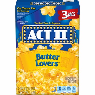 Act11 Popcorn Butter Lovers 8.25oz