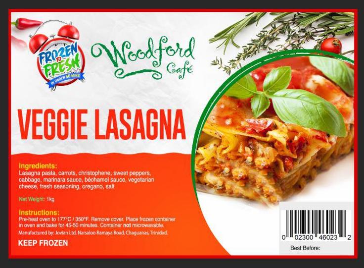 Woodford Café Veggie Lasagna
