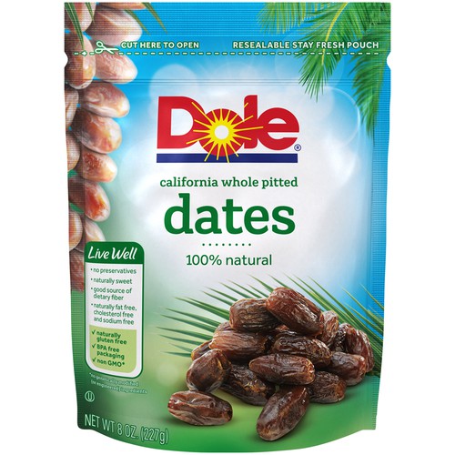 Dole Pitted Dates Zip Pouch 8OZ